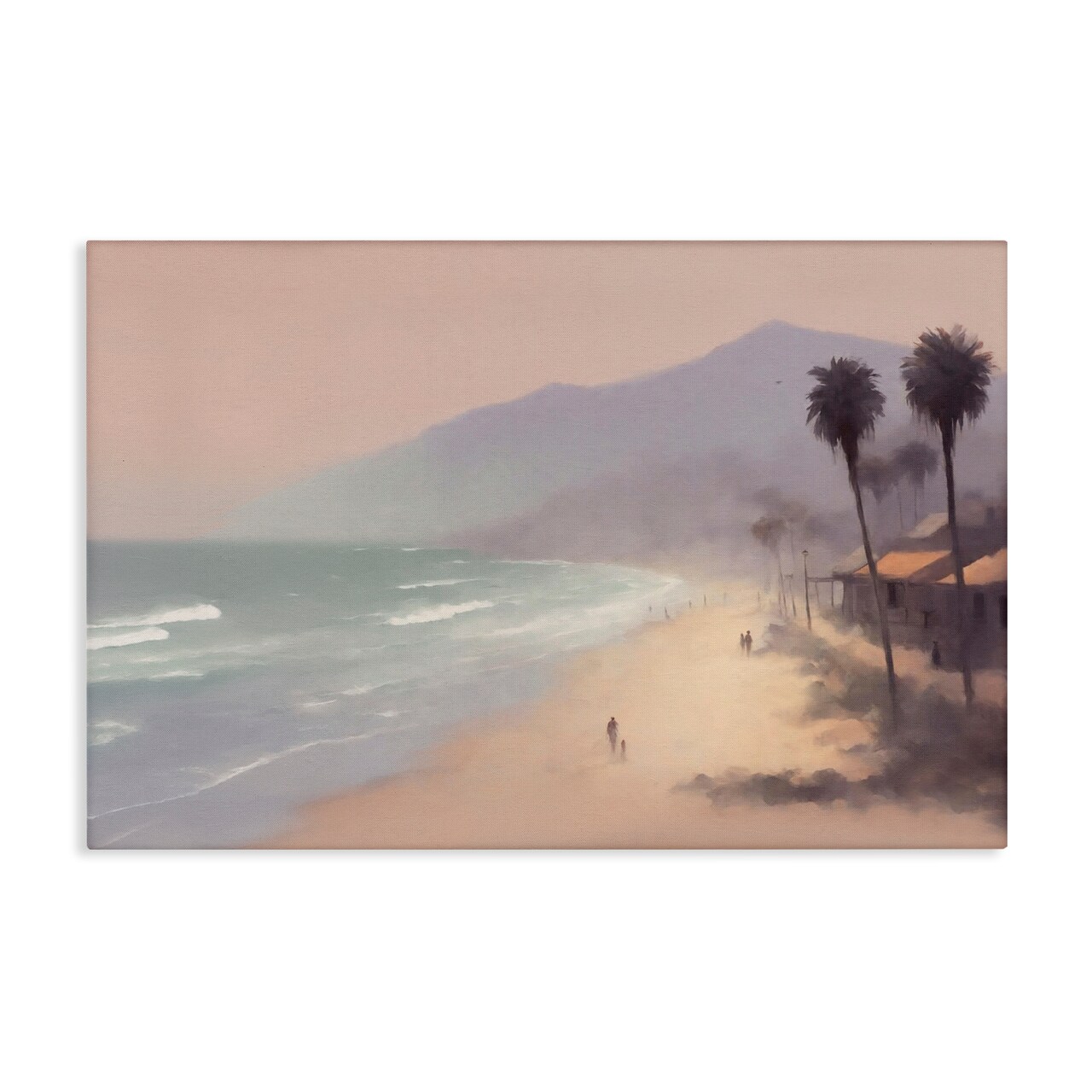Stupell Industries Beachside Cabins View Canvas Wall Art Design by Noah Bay